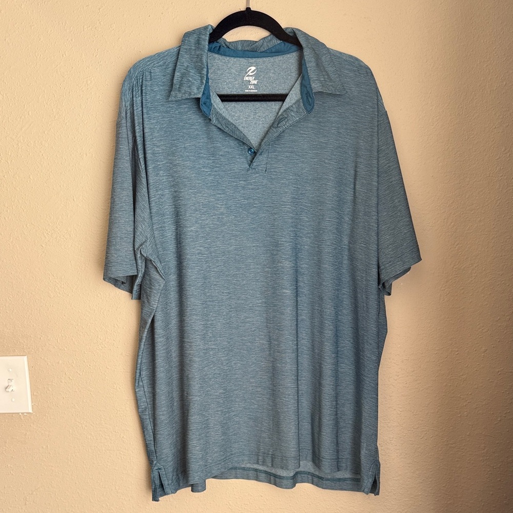 Energy Zone Men's Blue Polo Shirt